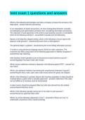 Inmt exam 1 questions and answers