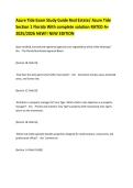Azure Tide Exam Study Guide Real Estate&sol; Azure Tide Section 1 Florida With complete solution RATED A&plus; 2025&sol;2026 NEW&excl;&excl; NEW EDITION