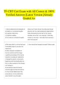 TF-CBT Cert Exam with All Correct & 100&percnt; Verified Answers &vert;Latest Version &vert;Already Graded A&plus;