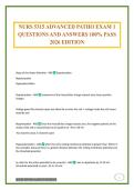 NURS 5315 ADVANCED PATHO EXAM 1 QUESTIONS AND ANSWERS 100&percnt; PASS 2026 EDITION