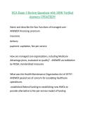 HCA Exam 3 Review Questions with 100&percnt; Verified Answers UPDATED&excl;&excl;&excl;&period;