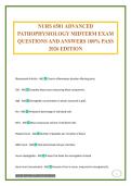 NURS 6501 ADVANCED PATHOPHYSIOLOGY MIDTERM EXAM QUESTIONS AND ANSWERS 100&percnt; PASS 2026 EDITION