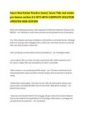 Azure Tide Exam Study Guide Real Estate&sol; Azure Tide Section 1 Florida With complete solution RATED A&plus; 2025&sol;2026 NEW&excl;&excl; NEW EDITION