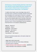 TExES Science of Teaching Reading &lpar;293&rpar; Exam &vert;&vert; Most Recent  Exam 2026-2027 Actual Complete Real Exam Questions And  Correct Answers &lpar;Verified Answers&rpar; Already Graded A&plus; &vert;   Guaranteed Success&excl;&excl; Newest Exam &vert; Just Released&excl;&excl; 