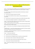 ICC Exam with all Correct & 100&percnt; Verified Answers &vert;Guaranteed to Pass