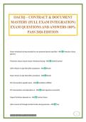 OACIQ &ndash; CONTRACT & DOCUMENT MASTERY &lpar;FULL EXAM INTEGRATION&rpar; EXAM QUESTIONS AND ANSWERS 100&percnt; PASS 2026 EDITION