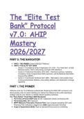2026&sol;2027 AHIP Exam Test Bank & Study Guide &vert; 66 Scenarios&comma; Answers & Expert Analysis