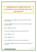 MIDTERM WCU PATHO 370 EXAM QUESTIONS AND ANSWERS 100&percnt; PASS 2026 EDITION
