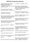 ARRT Bone Density Exam Study Set