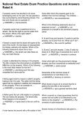 National Real Estate Exam Practice Questions and Answers Rated A