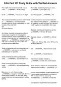 FAA Part 107 Study Guide with Verified Answers