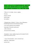 NR507 ADVANCED PATHOPHYSIOLOGY MIDTERM EXAM ELITE REVIEW WITH ACTUAL QUESTIONS AND VERIFIED ANSWERS FULL SOLUTION 2026