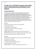 Nevada &lpar;NV&rpar; C-3B Finish Carpentry Licensing Exam 2026 &vert;  Latest Verified Questions and Detailed Correct Answers 