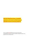 NUR 242 Med&sol;Surg Exam 1 Complete  questions and correct verified answers  &lpar;detailed answers&rpar; already graded A&plus; 