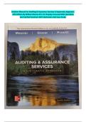 Complete Solution Manual for Auditing & Assurance Services A Systematic Approach 12th Edition by William Messier Jr&comma; Steven Glover&comma; Douglas Prawit &vert; All 21 Chapters Covered With Questions And Verified Solutions With Detailed Rationales And Case Study&period;
