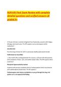 NUR 635 Final Exam Review with complete  detailed questions and verified answers all  graded A&plus; 