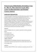 Pennsylvania &lpar;Philadelphia&rpar; Demolition Class  B - 468&lowbar;PA&lowbar;PH Contractor Exam 2026 &vert;  Latest Verified Questions and Detailed Correct Answers