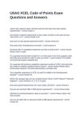USAG XCEL Code of Points Exam Questions and Answers