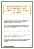 PN COMPREHENSIVE ONLINE PRACTICE B WITH NGN&period; EXAM QUESTIONS AND ANSWERS 100&percnt; PASS 2026 EDITION