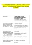 ICC General Requirements &lpar;GR&rpar; Exam with All Correct & 100&percnt; Verified Answers &vert;Latest Version &vert;Already Graded A&plus;