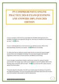 PN COMPREHENSIVE ONLINE PRACTICE 2026 B EXAM QUESTIONS AND ANSWERS 100&percnt; PASS 2026 EDITION