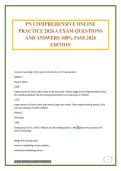 PN COMPREHENSIVE ONLINE PRACTICE 2026 A EXAM QUESTIONS AND ANSWERS 100&percnt; PASS 2026 EDITION