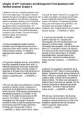 Chapter 10 CPT Evaluation and Management Test Questions with Verified Answers Graded A