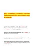 PHGY 216 &lpar;Midterm&rpar;Exam Review 2026&sol;2027  with detailed questions and verified answers  all graded A&plus; 