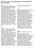 AAPC CPC Chapter 11 Practical Application Test Questions with Answers Rated A
