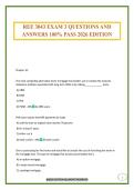 REE 3043 EXAM 3 QUESTIONS AND ANSWERS 100&percnt; PASS 2026 EDITION