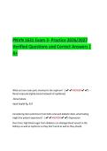 PNVN 1631 Exam 3- Practice 2026&sol;2027  Verified Questions and Correct Answers &vert;  A&plus; 