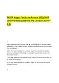 THSPA Judges Test Exam Review 2026&sol;2027  With Verified Questions and Correct Answers  &vert; A&plus; 