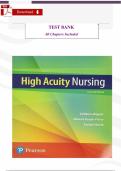 Test Bank &mdash; High Acuity Nursing &vert; Wagner&comma; Hardin-Pierce & Welsh &vert; 7th Edition &vert; ISBN 9780134873619 &vert; Complete Chapters 1&ndash;39 &vert; Verified Critical Care Q&A