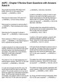AAPC - Chapter 5 Review Exam Questions with Answers Rated A