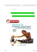 Hole&rsquo;s Human Anatomy & Physiology &lpar;16th Edition&rpar; &ndash; Complete Test Bank and Study Guide for Human Anatomy and Physiology Exam Preparation