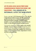 ATI PN High-Level NCLEX Preparation &ndash; 2026 Comprehensive Predictor Exam &lpar;180 Questions&rpar; with Full Answer Key and Rationales
