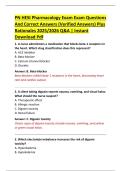 PN HESI Pharmacology Exam Exam Questions  And Correct Answers &lpar;Verified Answers&rpar; Plus  Rationales 2025&sol;2026 Q&A &vert; Instant  Download Pdf