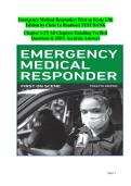 Emergency Medical Responder&colon; First on Scene &lpar;12th Edition&rpar; by Chris Le Baudour &ndash; Complete Instructor Test Bank Companion &vert; Realistic Practice Questions & Answers for Confident Exam Preparation