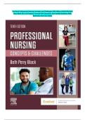 Complete Test Bank Professional Nursing Concepts and Challenges 10th Edition 2025&sol;2026 Beth Perry Black All 1-16 Chapters Covered With Questions And Verified Solutions With Detailed Rationales And Case Study&period;