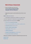 Exam 4 Study Guide&vert;NUR 170&vert;100 &percnt; Verified Questions & Answers&vert;Latest Updated