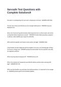 Servsafe Test Questions with Complete Solutions