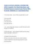 CSLB B LICENSE GENERAL CONTRACTOR 2026 Complete Test Bank Questions and Verified Answers &vert; Latest Exam Pack &vert; 100&percnt; Accurate Solutions &vert; A&plus; Guaranteed Pass