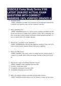 CGSC&sol;ILE Comp Study Terms X100 LATEST 2026&sol;2027 ACTUAL EXAM QUESTIONS WITH CORRECT ANSWERS 100&percnt; VERIFIED GRADED A