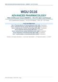 WGU D116 ADVANCED PHARMACOLOGY FINAL EXAM ACTUAL EXAM 2026&sol;2027 Latest Version OA & PA &vert; Q&A Just Released 120 Comprehensive Questions NCLEX-RN Aligned WGU OA &plus; PA Format Complete Questions and Answers Expert Verified Pass Guaranteed - A&plus; Graded