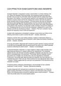 CCHI PRACTICE EXAM QUESTIONS AND ANSWERS