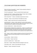 CCHI EXAM QUESTIONS AND ANSWERS