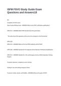 ISFM FSVO Study Guide Exam Questions and Answers