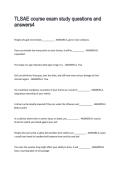 TLSAE course exam study questions and answers