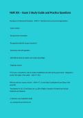 NUR 301 &ndash; Exam 2 Study Guide and Practice Questions