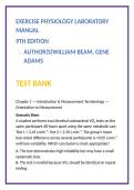 Exercise Physiology Test Bank &ndash; Beam & Adams Lab Manual 9th Ed &vert; Kinesiology MCQs&comma; VO₂ Max & Human Performance Exam Questions